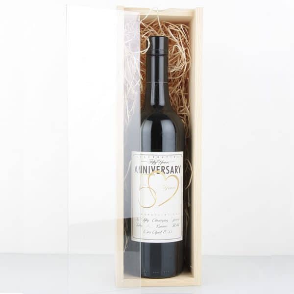 Timber wine presentation box - Oak Room Wines