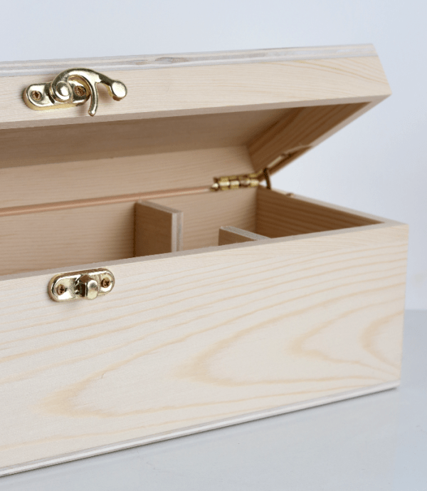 Single Wine Timber Gift Box with Hinge Lid 3